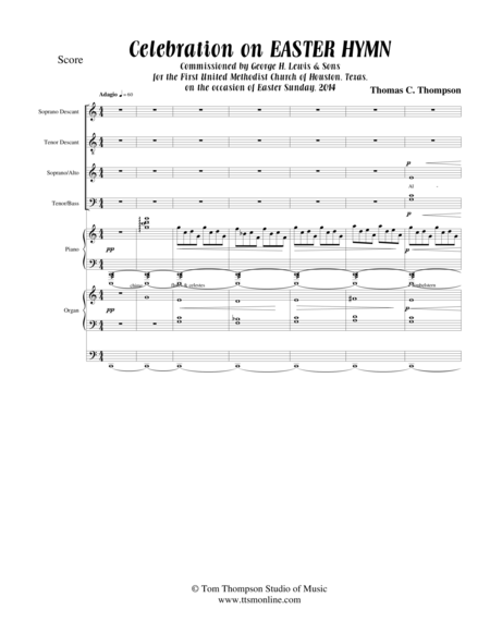 Celebration On Easter Hymn Chorus Keyboards Score Page 2