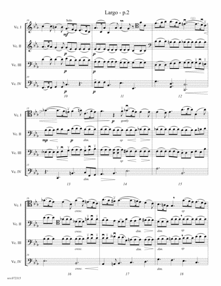 Cello Quartet Swipes Vivaldi Adagio Transcription For 4 Cellos Page 2