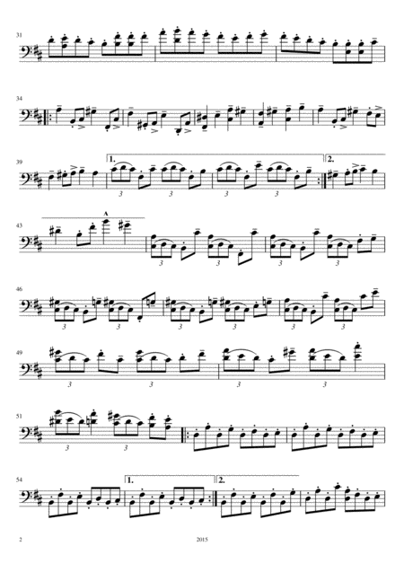 Cello Suite Iii Spiccato Page 2