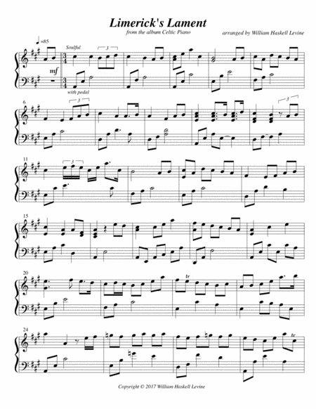 Celtic Piano Limericks Lament Page 2