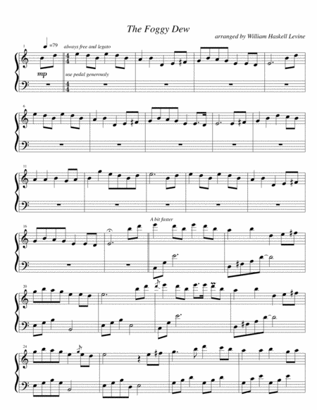 Celtic Piano The Foggy Dew Page 2