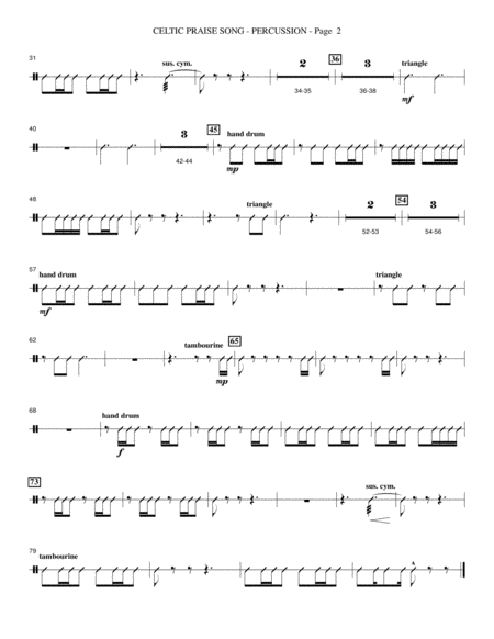 Celtic Praise Song Percussion Page 2