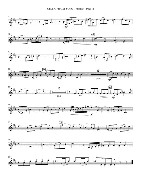 Celtic Praise Song Violin Page 2