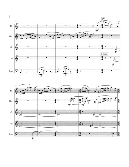 Chaconne And Variations For Woodwind Quintet Page 2