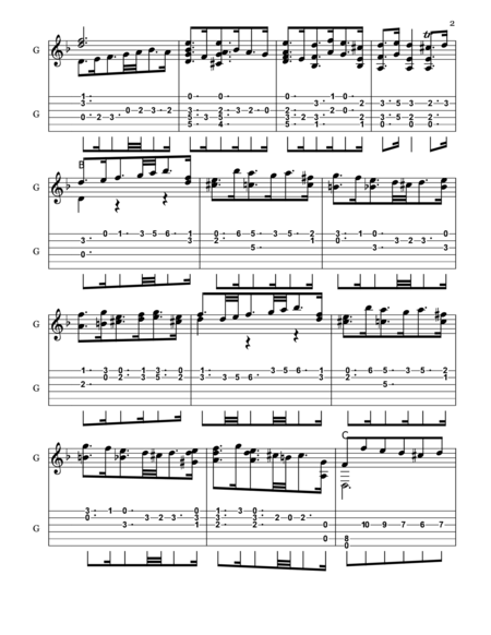 Chaconne Bwv 1004 Arranged For Guitar Page 2