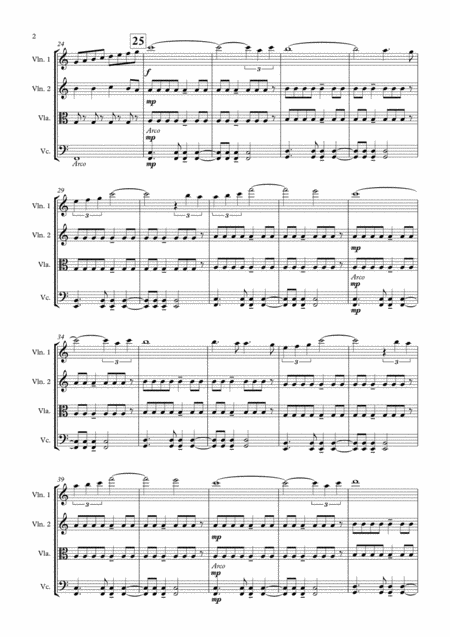 Chandelier Sia For String Quartet Page 2