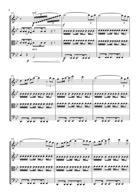 Chandelier Sia String Quartet Full Score And Parts Page 2