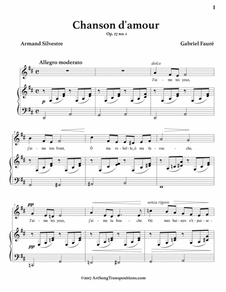 Chanson D Amour Op 27 No 1 D Major Page 2