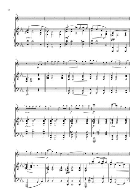 Chant D Amour Arranged For Alto Saxophone And Piano Page 2