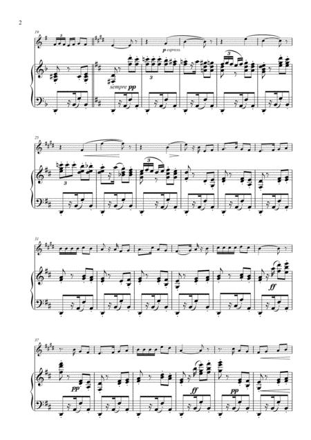 Chant D Amour Arranged For Clarinet And Piano Page 2