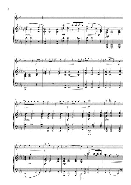 Chant D Amour Arranged For Cor Anglais And Piano Page 2