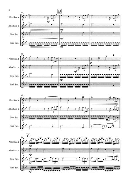 Chariots Of Fire Theme By Vangelis Saxophone Quartet Aatb Page 2