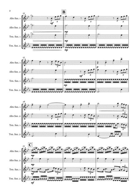 Chariots Of Fire Theme By Vangelis Saxophone Quartet Aatt Page 2