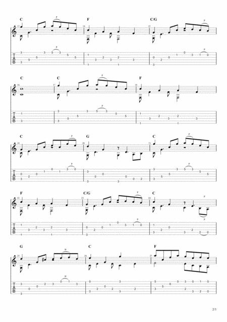 Charles C Converse What A Friend We Have In Jesus Solo Fingerstyle Guitar Tab Page 2