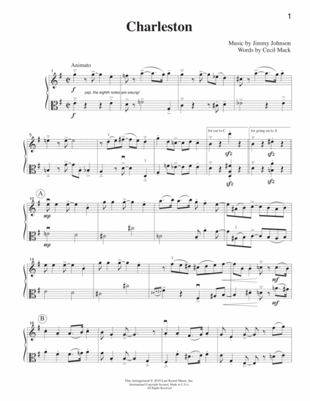 Charleston For Flute Or Oboe Or Violin Viola Duet Music For Two Page 2