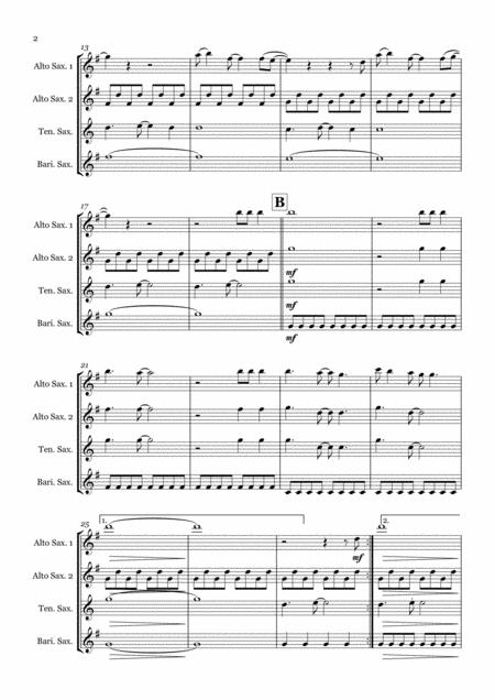 Chasing Cars By Snow Patrol Saxophone Quartet Aatb Page 2