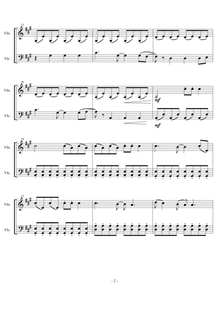 Chasing Cars Snow Patrol Arranged For String Duet Page 2