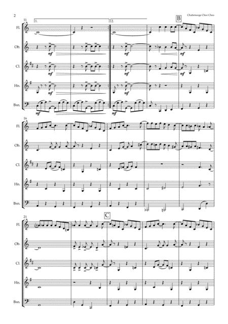 Chattanooga Choo Choo For Wind Quintet Page 2