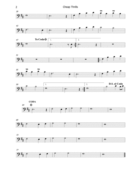 Cheap Thrills For Solo Cello Page 2