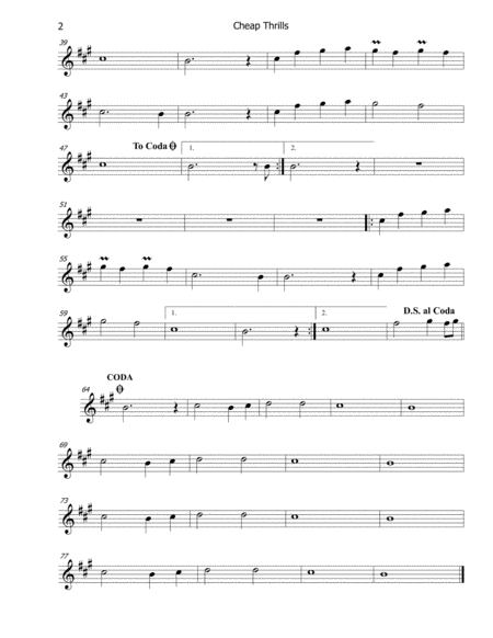 Cheap Thrills For Solo Flute Page 2