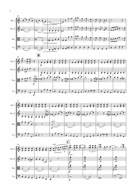 Cheek To Cheek String Quartet Page 2