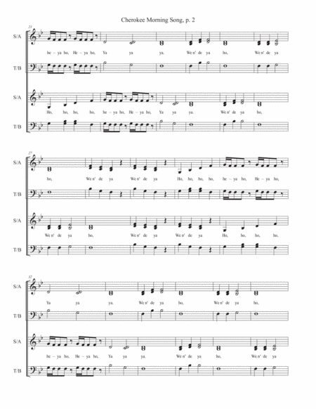 Cherokee Morning Song Satb Page 2