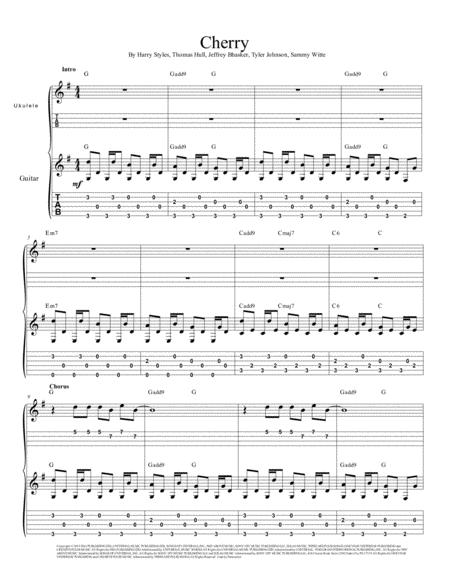 Cherry Ukulele And Guitar Duet Page 2