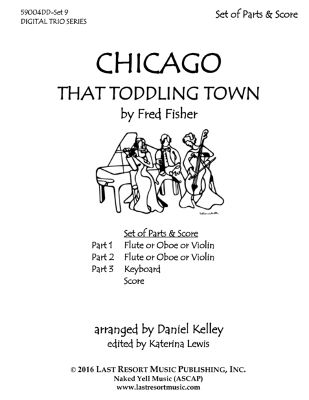 Chicago That Toddling Town For C Instrument Trio Page 2