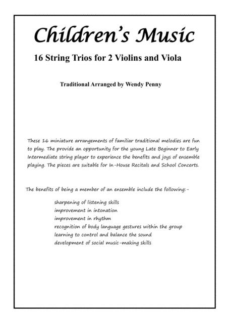 Childrens Music 16 String Trios For 2 Violins And Viola Page 2