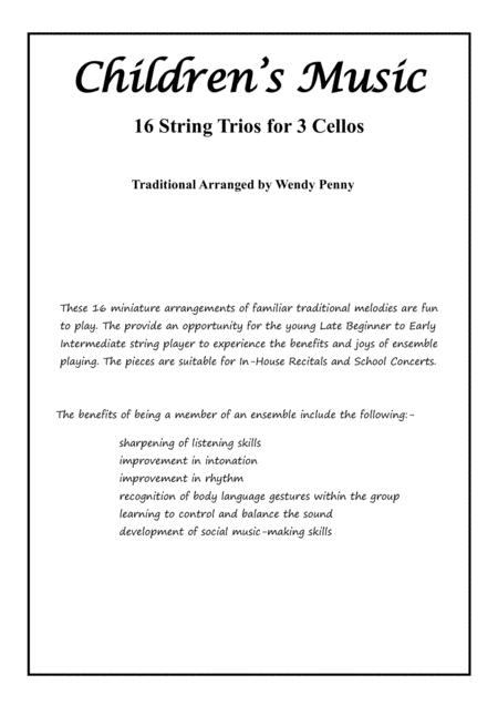 Childrens Music 16 String Trios For 3 Cellos Page 2