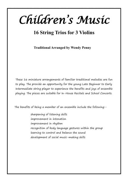 Childrens Music 16 String Trios For 3 Violins Page 2