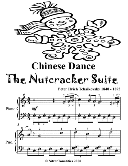 Chinese Dance The Nutcracker Suite Easy Piano Sheet Music Tadpole Edition Page 2