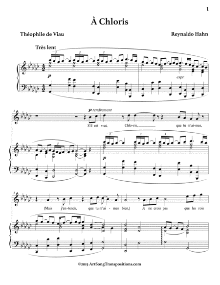 Chloris G Flat Major Page 2