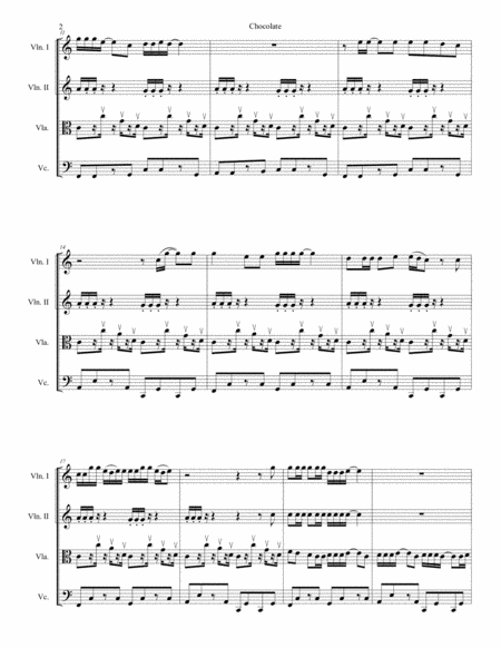 Chocolate For String Quartet Page 2
