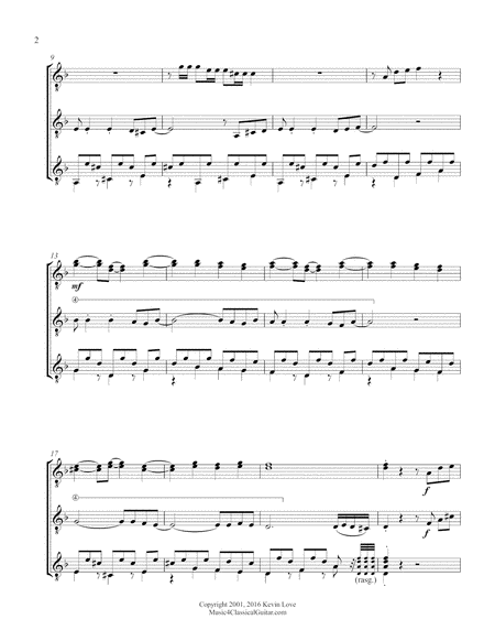 Chocolate Guitar Trio Score And Parts Page 2