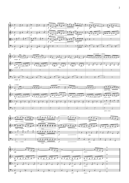 Chopin Chanson De L Adieu Etude Op 10 No 3 For String Quartet Cc001 Page 2