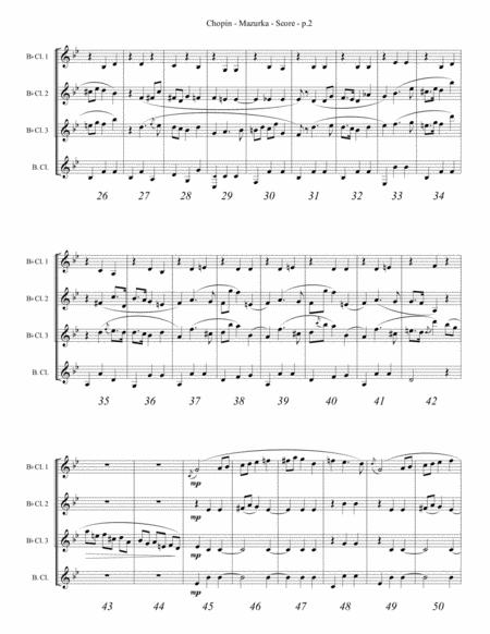 Chopin Mazurka Clarinet Quartet Page 2