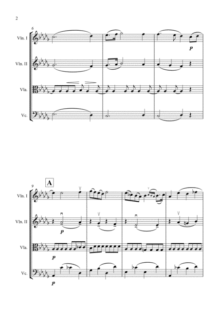 Chopin Raindrop Prelude For String Quartet Score And Parts Page 2