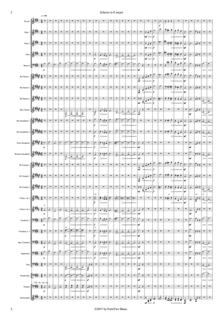 Chopin Scherzo In E Major Op 54 For Concert Band Page 2