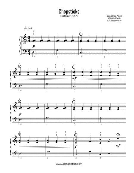 Chopsticks Easy Piano Solo Page 2