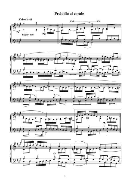 Chorale And Prelude In A For Organ Cs090 Page 2