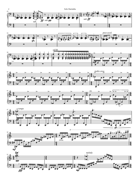 Chorale For Solo Marimba Page 2