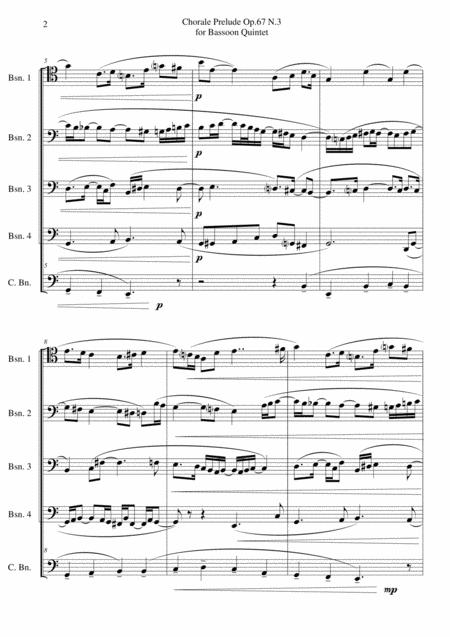 Chorale Prelude Op 67 N 3 For Bassoon Quintet Page 2