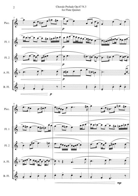 Chorale Prelude Op 67 N 3 For Flute Quintet Page 2