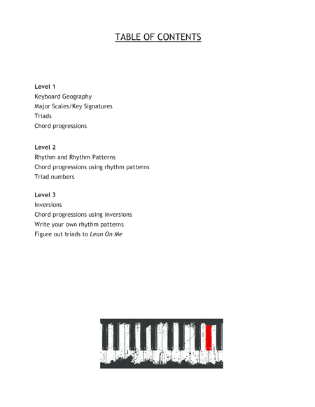 Chords Improvisation On The Piano Accompanying Or Playing In A Band Book 1 Ages 10 Adult Page 2