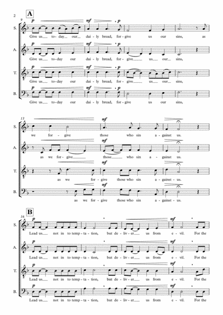 Chris Lawry The Lords Prayer For Satb Choir A Cappella Page 2