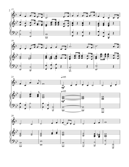 Christ Arose Treble F Instrument Solo Page 2