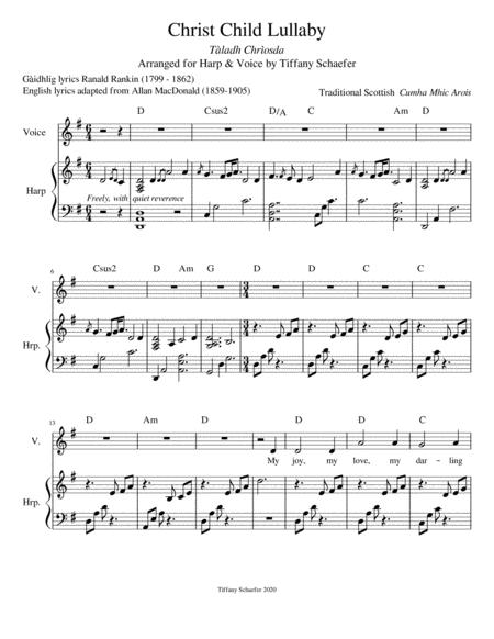 Christ Child Lullaby Harp Voice Page 2