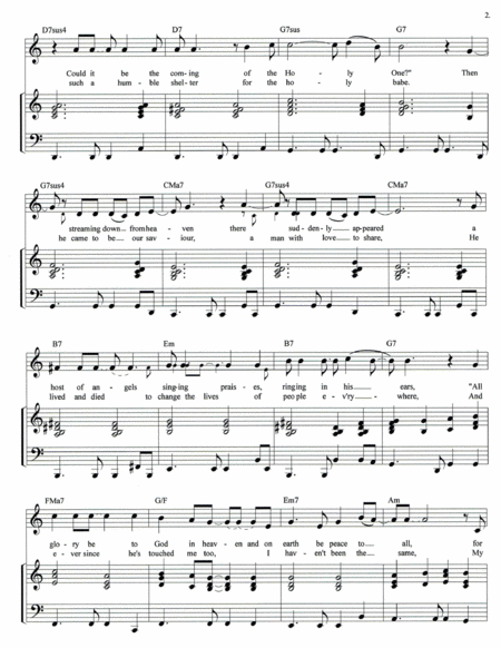 Christ Is Born Piano Accompaniment Page 2