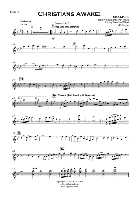 Christians Awake Concert Band Score And Parts Pdf Page 2